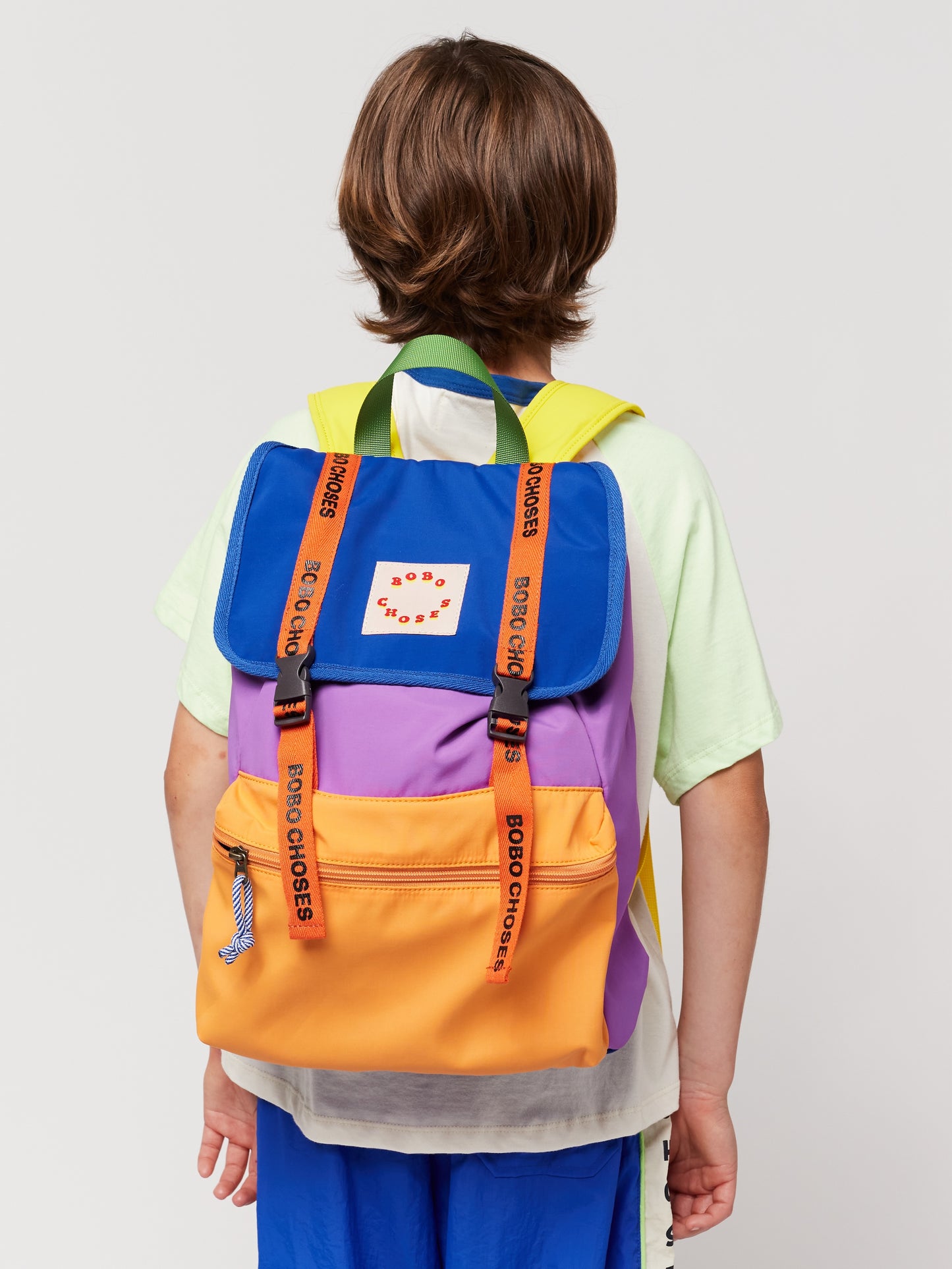 Bobo Choses Color Block Rucksack Purple