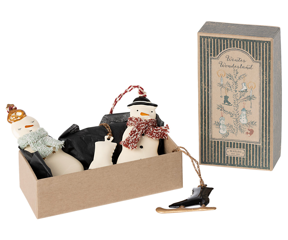 Maileg Metall Ornament-Set Winter Wonderland