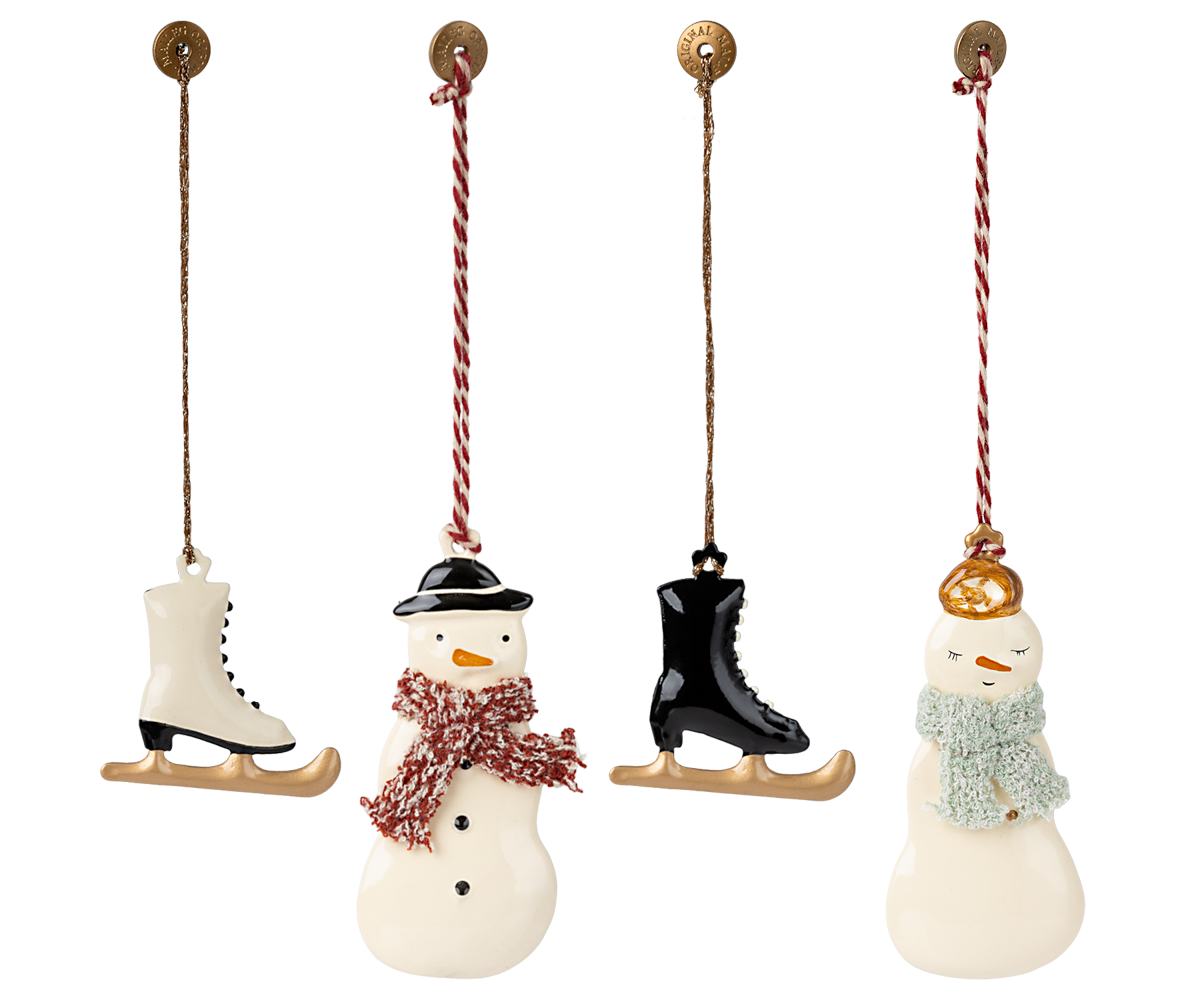 Maileg Metall Ornament-Set Winter Wonderland