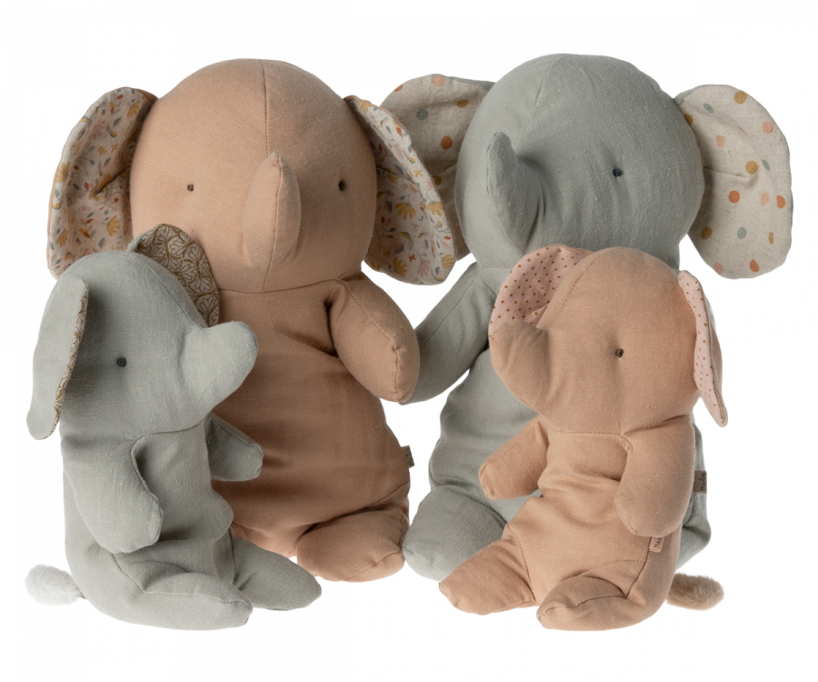 Maileg Safari Friends Elefant Medium - Rose