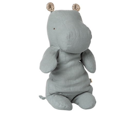 Maileg Safari Friends Hippo Medium - Blue Grey