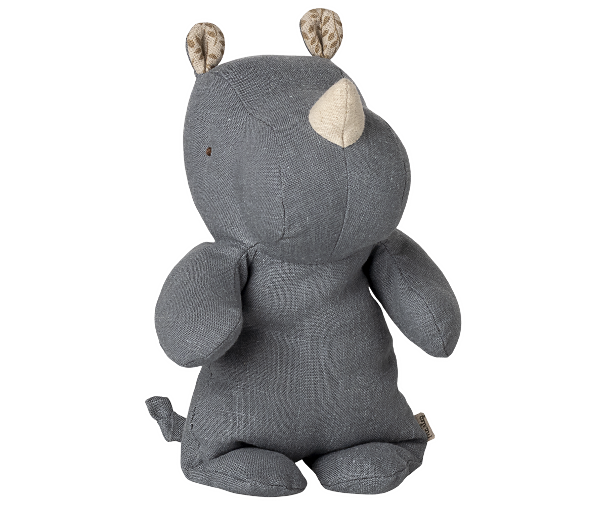 Maileg Safari Friends Rhino Small - Dusty Blue