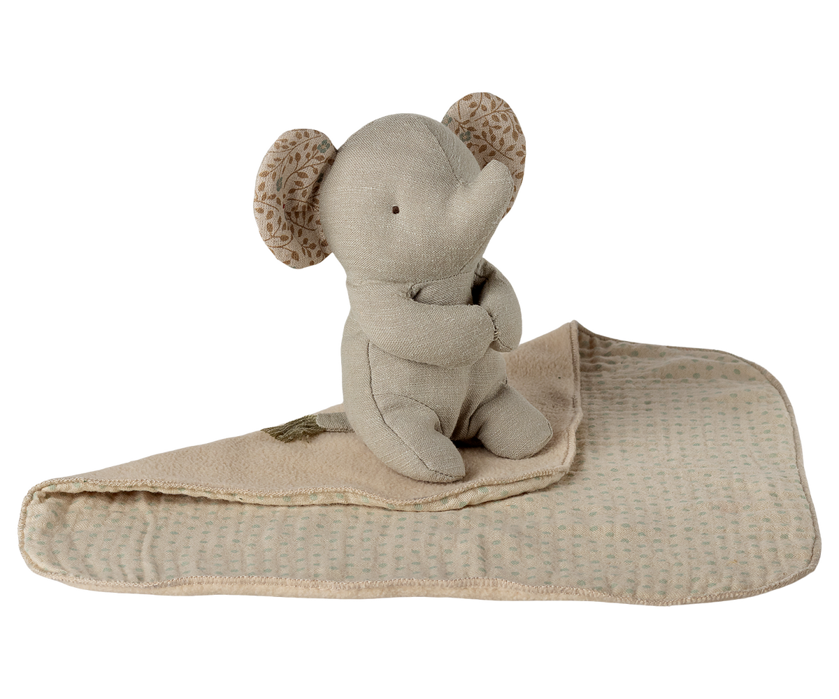 Maileg Lullaby Friends Elefant Mini - Iron Grey