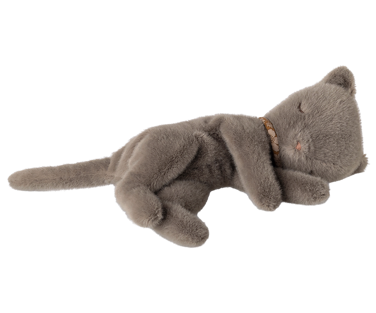 Maileg Sleeping Kitten Plüschtier, Klein – Grey