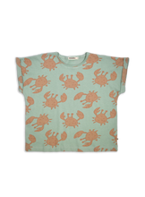 Lade das Bild in den Galerie-Viewer, Ammehoela T-Shirt Sunny Happy Crab Print
