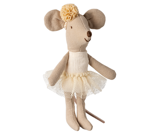 Maileg Ballerina Maus Little Sister Offwhite