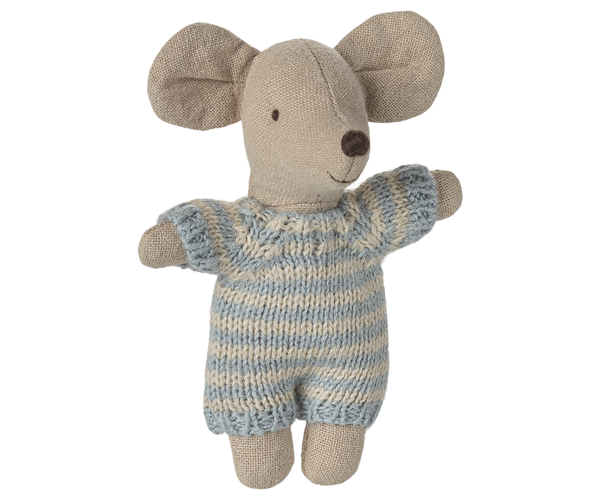 Maileg Babymaus in Tragetasche - Blue