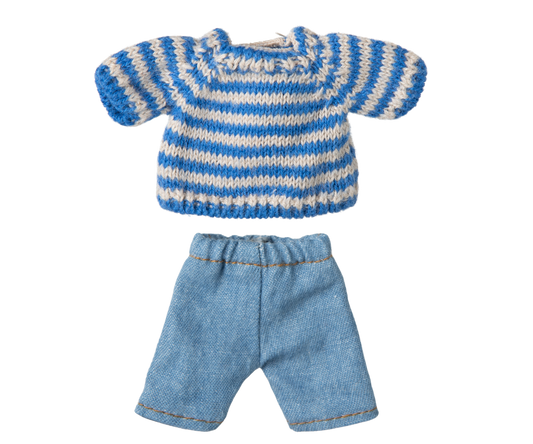 Maileg Strickpullover und Hose Big Brother Maus