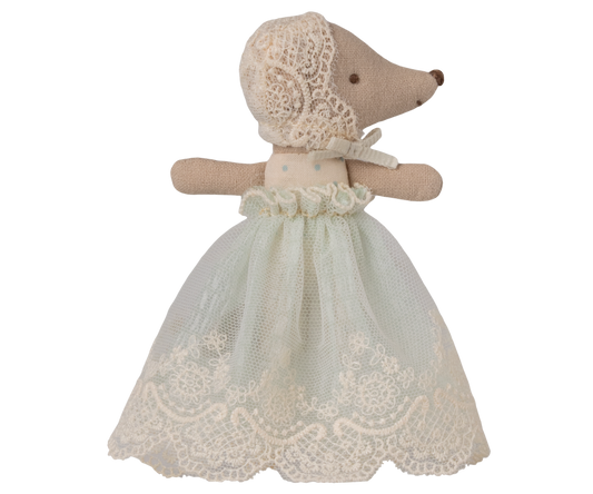 Maileg Baby Maus im Kleid - Mint