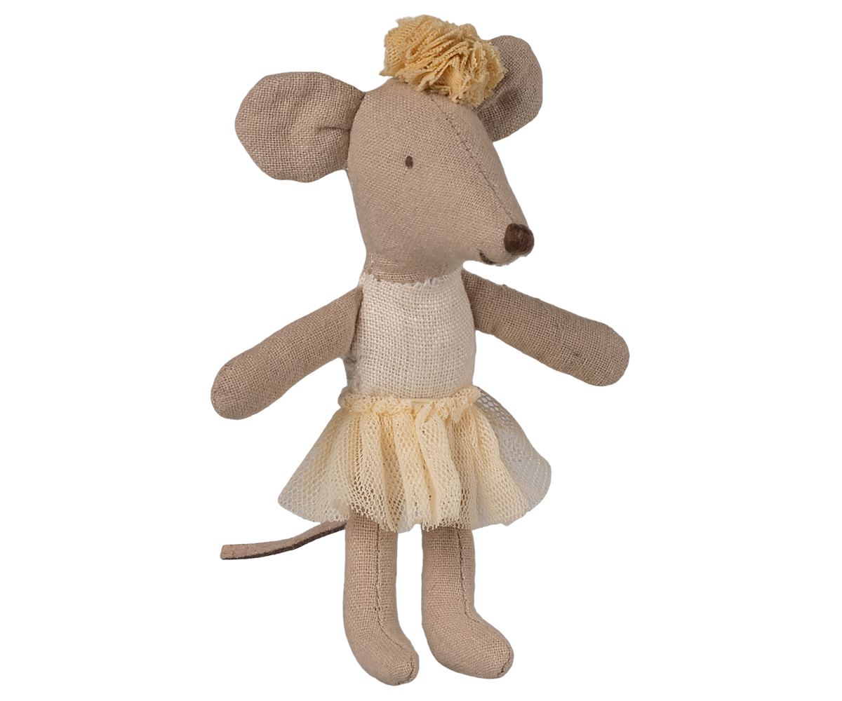 Maileg Little Sister Ballerinamaus- Offwhite