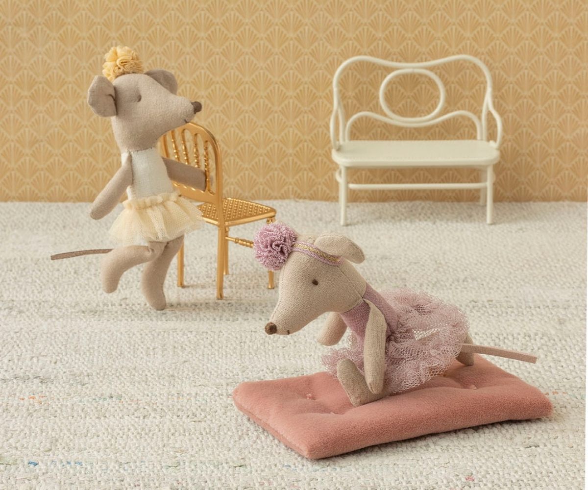 Maileg Little Sister Ballerinamaus- Offwhite