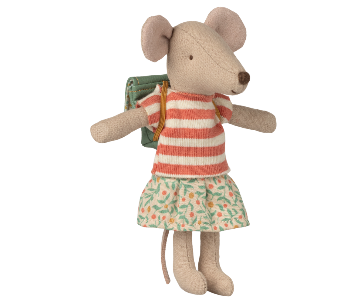 Maileg Dreirad-Maus Big Sister, Green