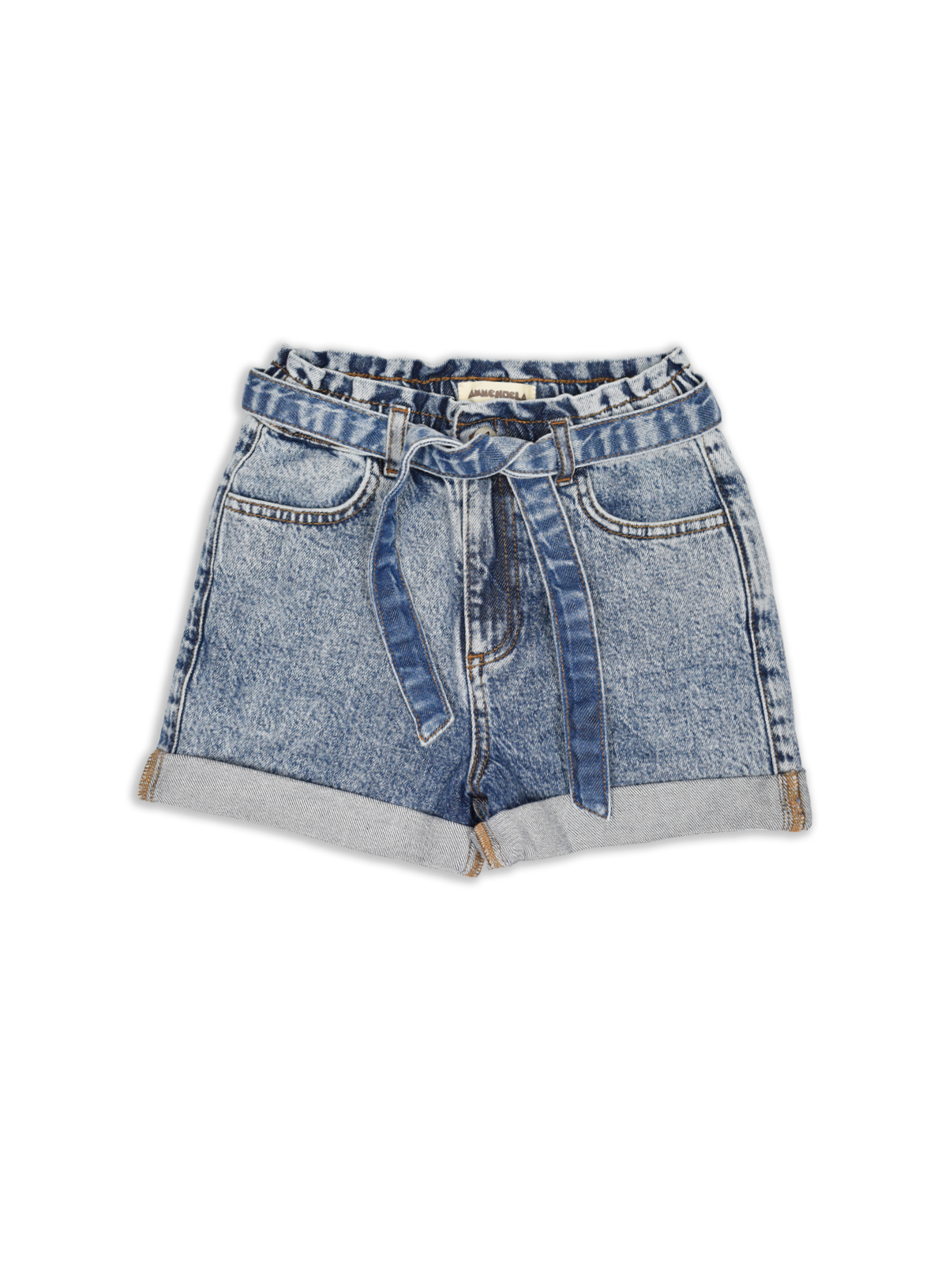 Ammehoela Shorts Jip Acid Bleached Denim