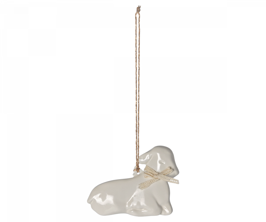 Maileg Metallornament Lamm, Offwhite