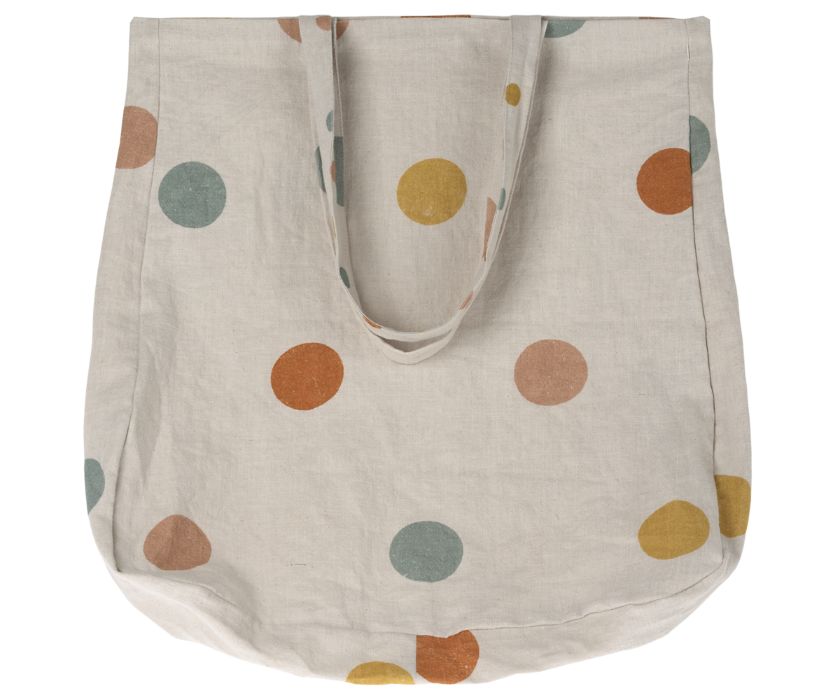 Maileg Tote Bag Multi Dots - Large