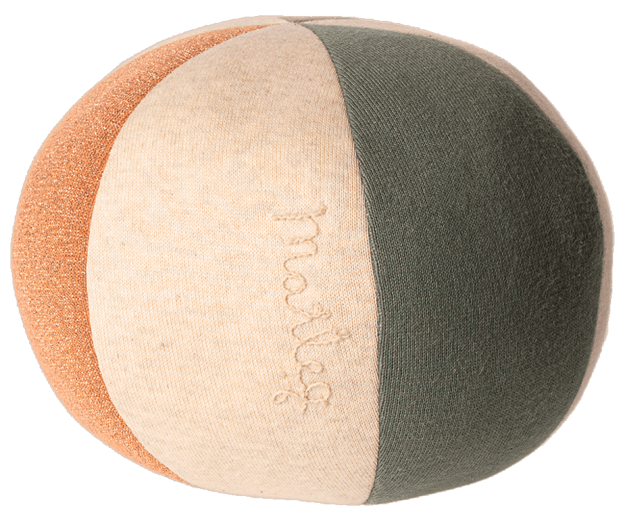 Maileg Ball Dusty Grün Coral Glitzer