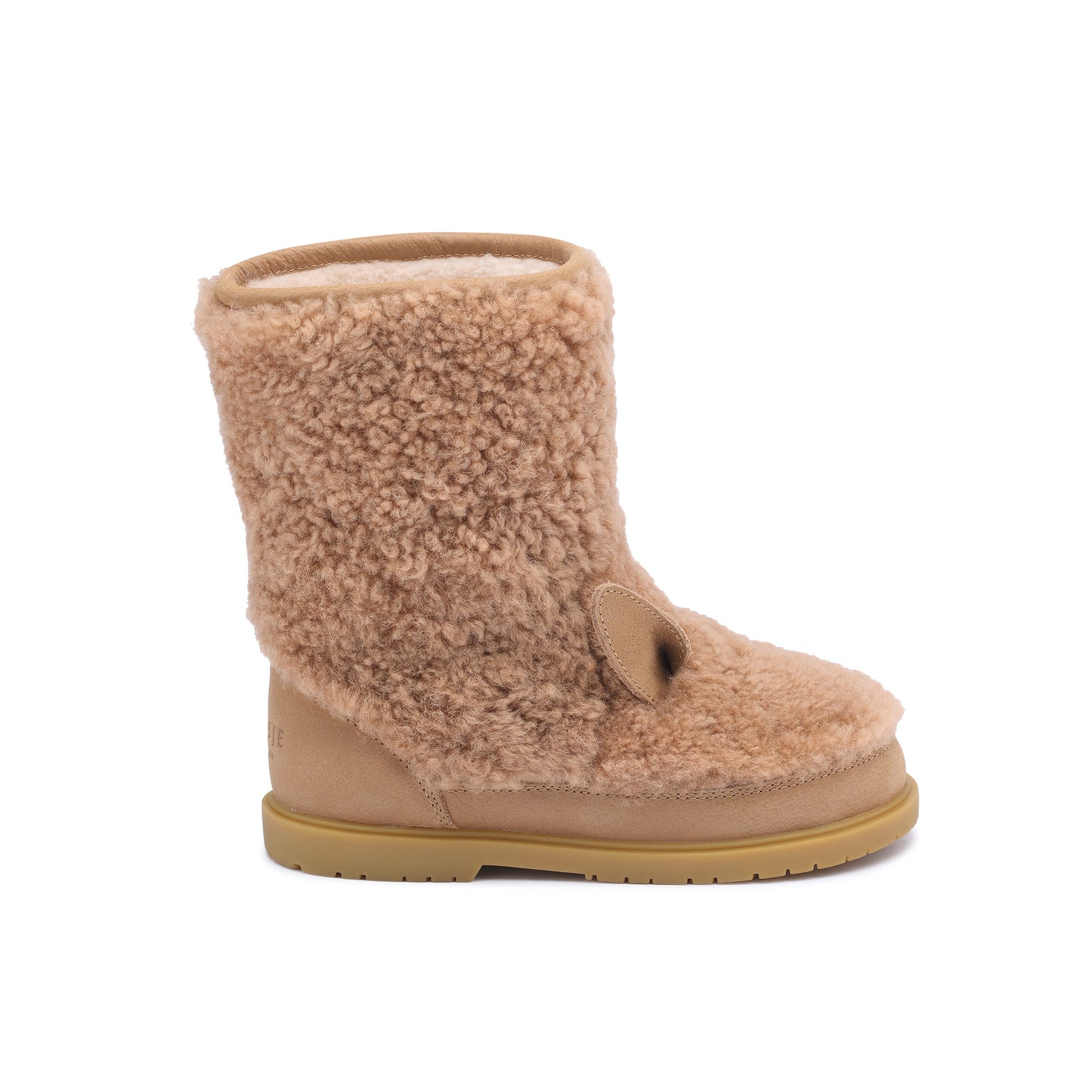 Donsje Winterschuhe Irfi Lining Alpaca Beige Curly Sheep Wool