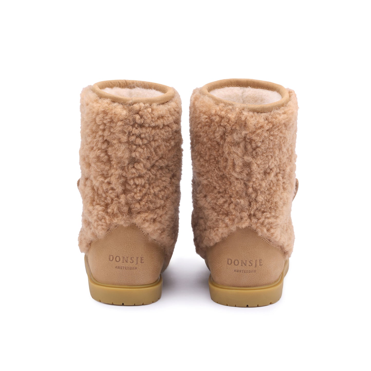 Donsje Winterschuhe Irfi Lining Alpaca Beige Curly Sheep Wool