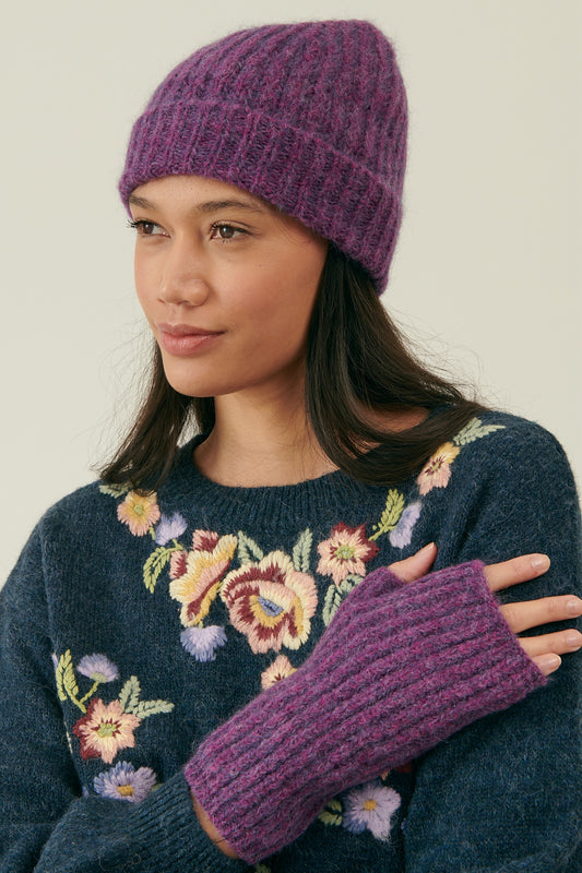 Louise Misha Beanie Abi Purple