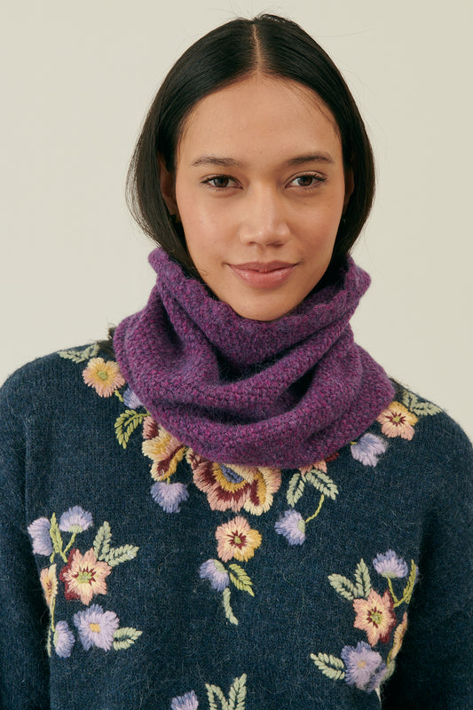 Louise Misha gestrickter Loop Schal Zana Purple