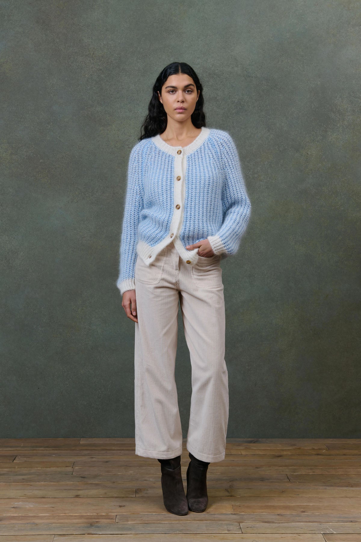 Louise Misha Cardigan Beneva Light Blue