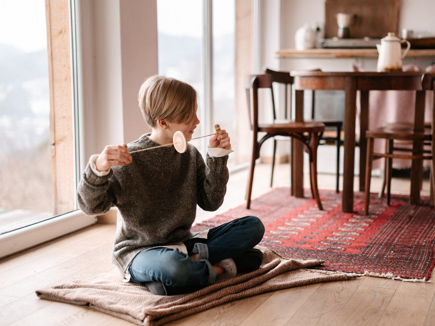 Wooden Story Swirling Disc Buzz