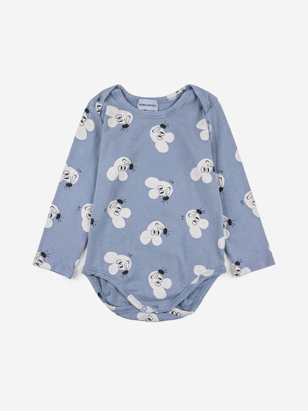 Bobo Choses Mouse All Over Body Blue langarm