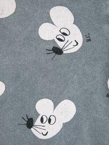 Bobo Choses Mouse All Over Zipped Hoodie Grey