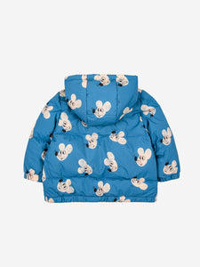 Bobo Choses Mouse All Over Hooded Anorak Blue