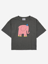 Lade das Bild in den Galerie-Viewer, Bobo Choses The Elephant kurzarm T-Shirt Dark Grey
