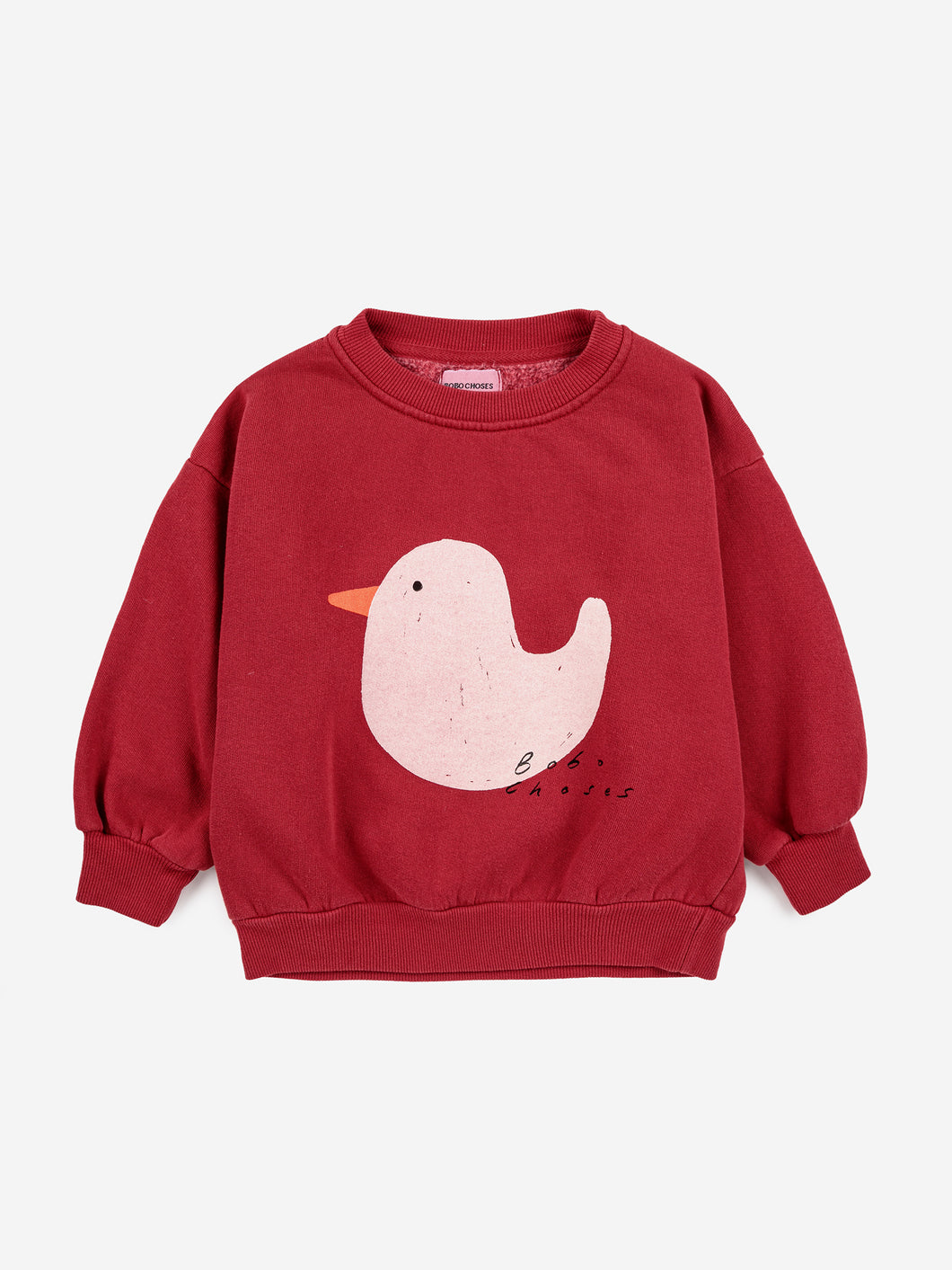 Bobo Choses Rubber Duck Sweatshirt Burgundy Red