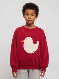 Bobo Choses Rubber Duck Sweatshirt Burgundy Red