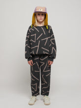 Lade das Bild in den Galerie-Viewer, Bobo Choses Lines All Over Sweatshirt Dark Grey
