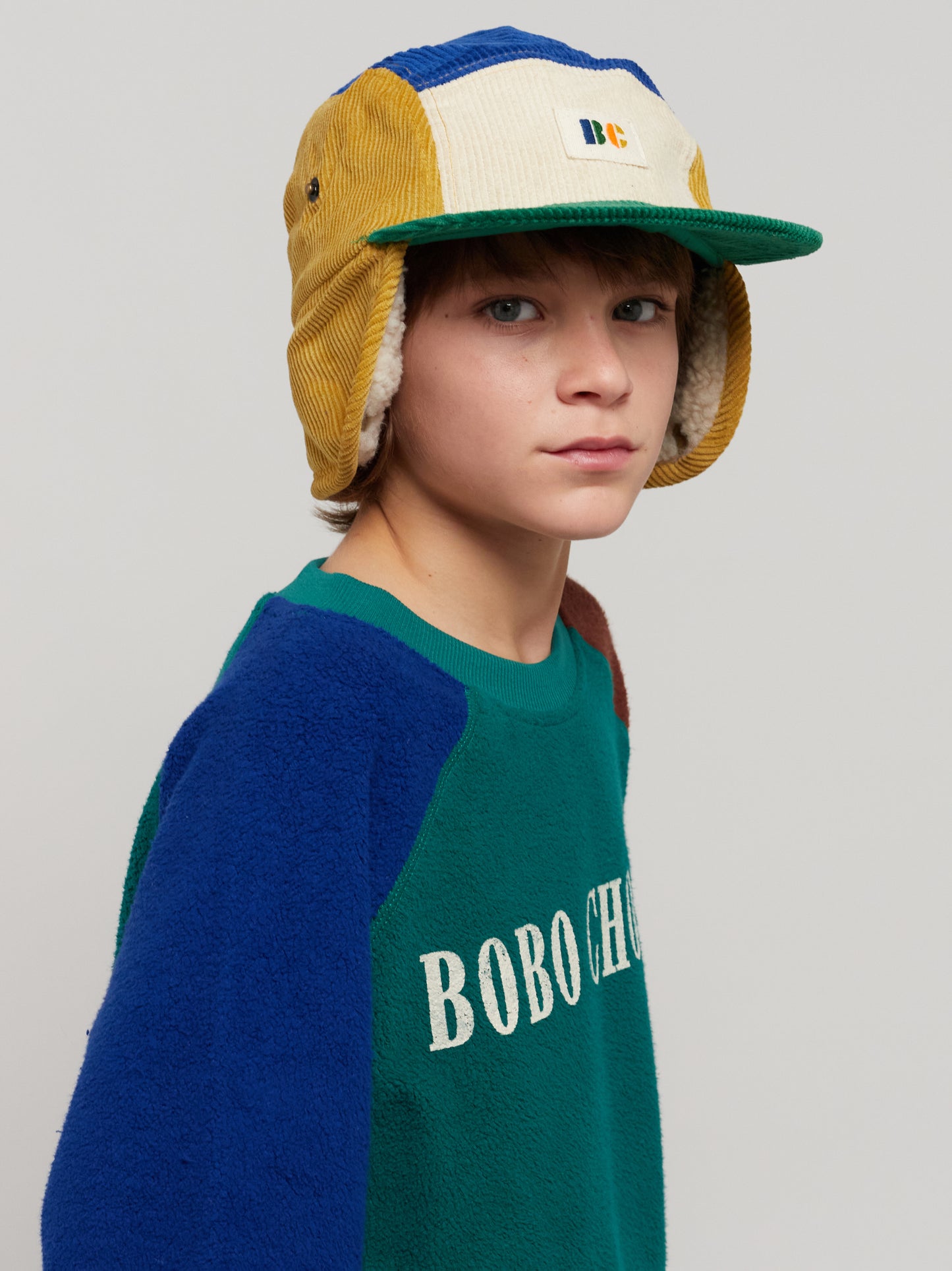 Bobo Choses Corduroy Color Block Cap