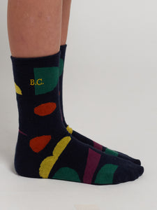 Bobo Choses Multicolor Shapes Long Socks