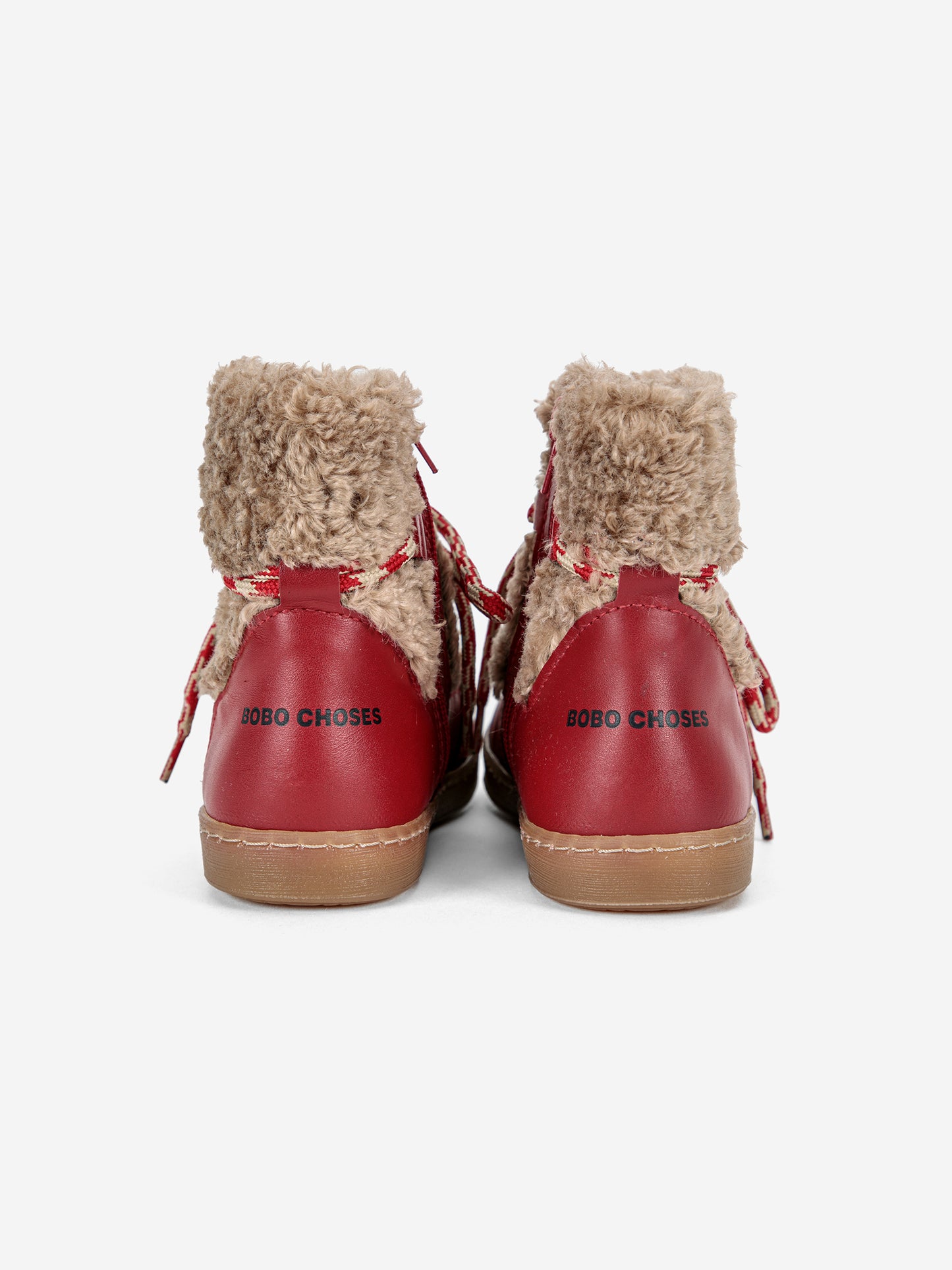Bobo Choses Leder Boots Rot