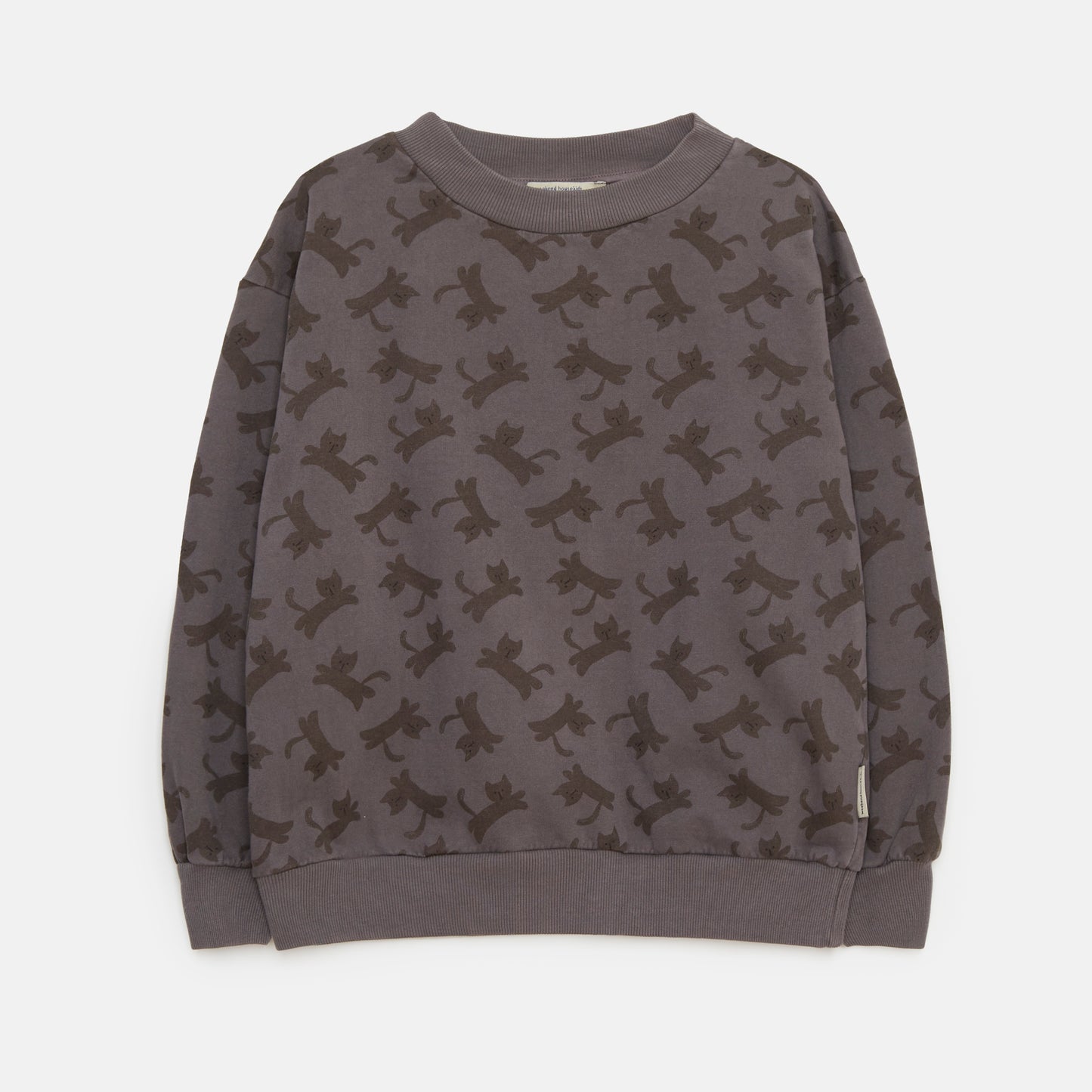 Weekend House Kids Cats Sweatshirt Brown