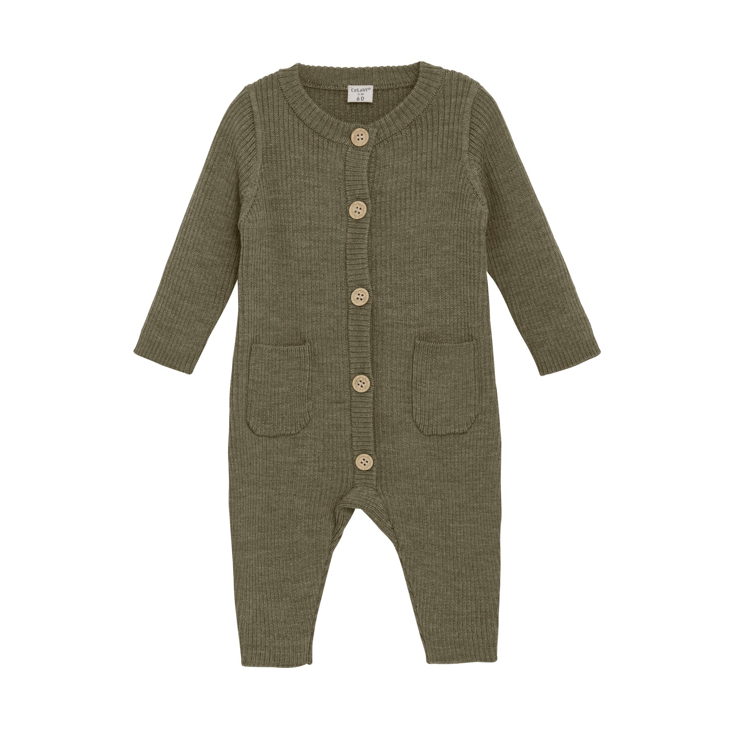 CeLaVi Wollanzug Dusky Green