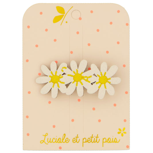Luciole Drei Daisies Haarclip