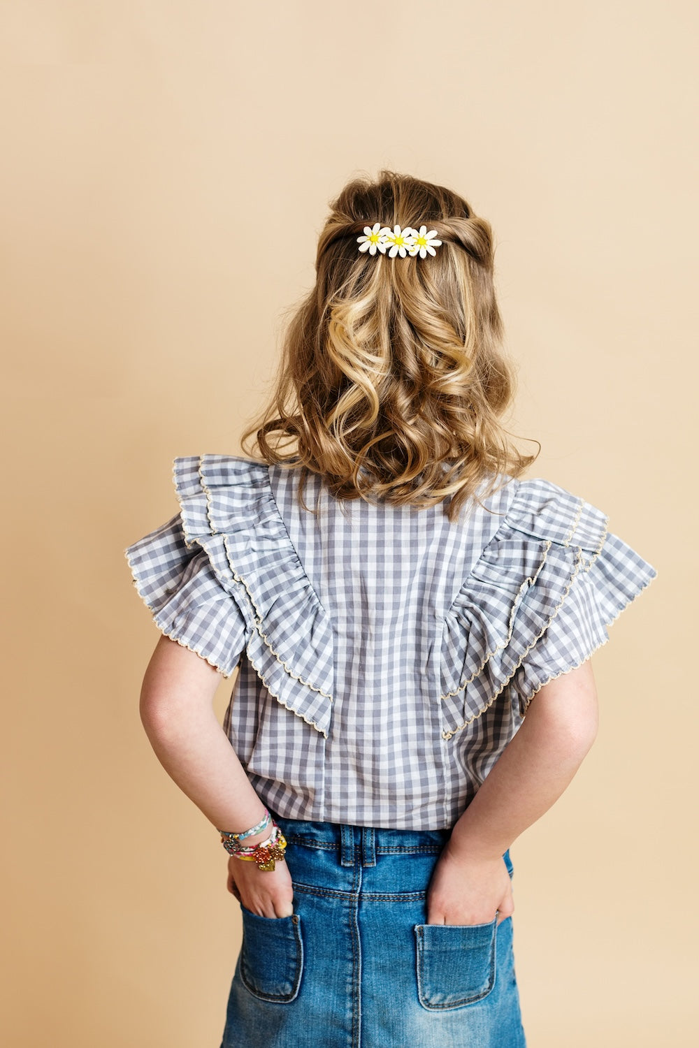 Luciole Drei Daisies Haarclip