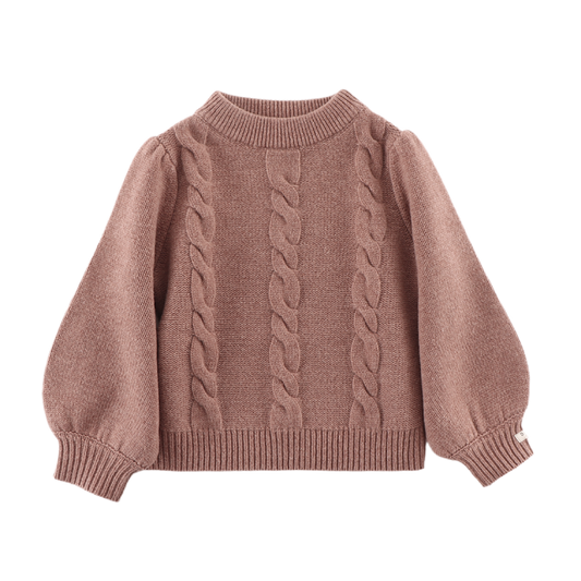 Donsje Niena Merino-Pullover Plum Melange