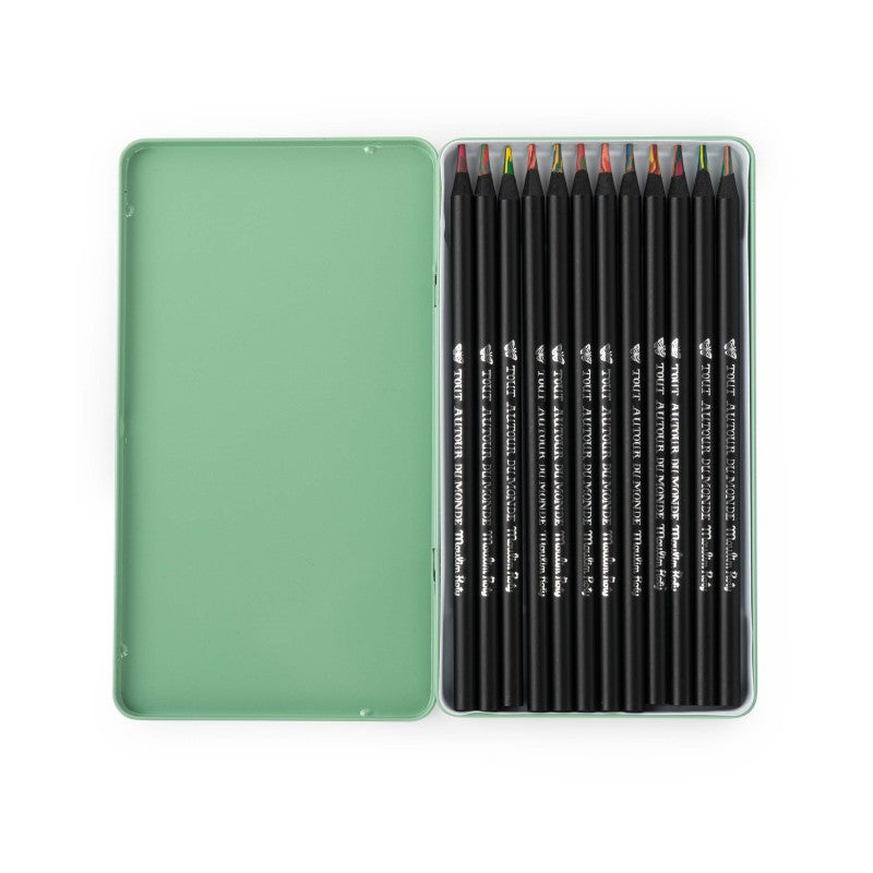 Moulin Roty 12 Farbstifte -  Tout autour du Mondé