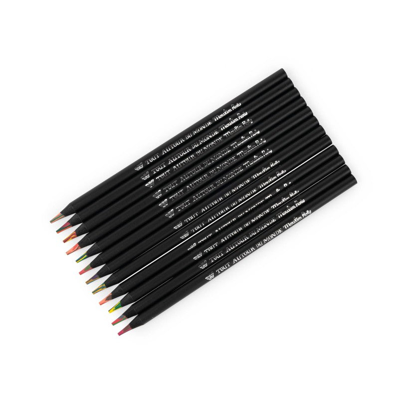 Moulin Roty 12 Farbstifte -  Tout autour du Mondé