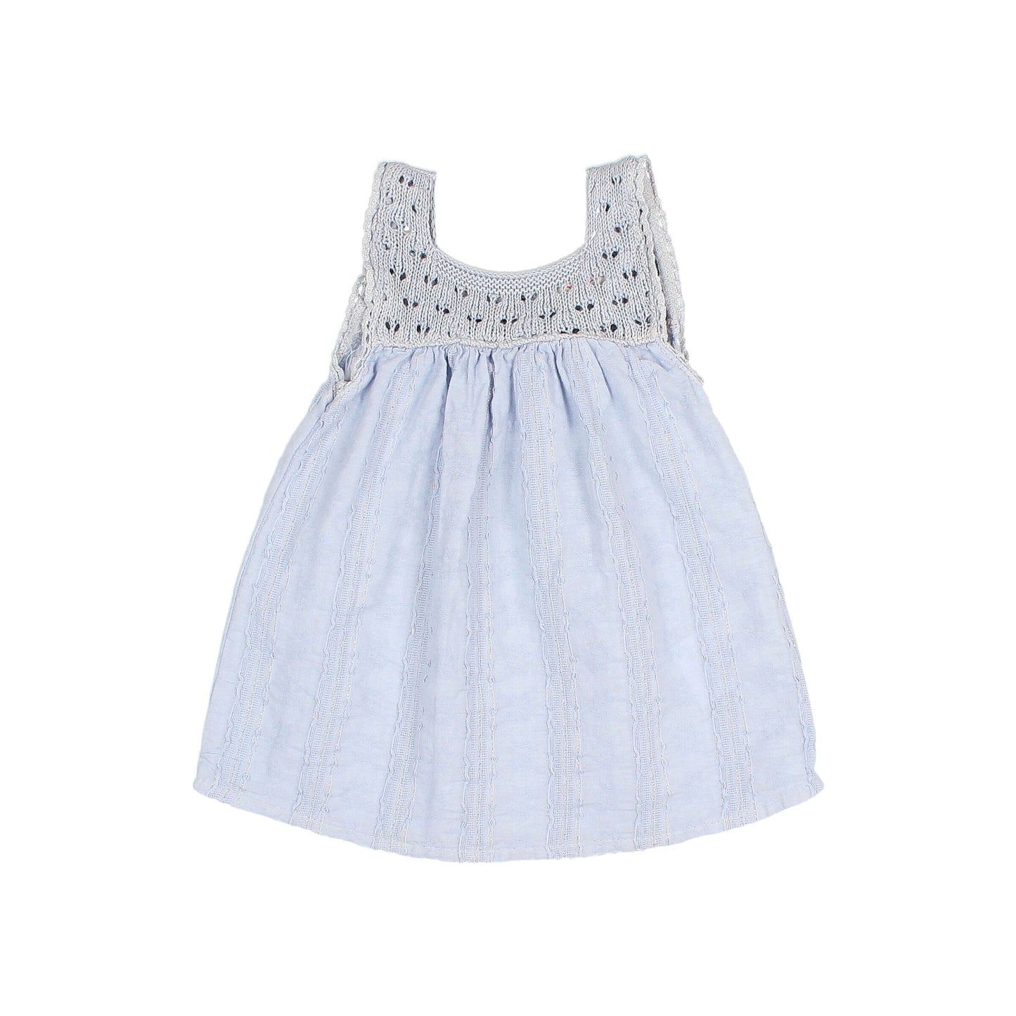 Búho BCN BB Chic Lurex Kleid Sky Blue