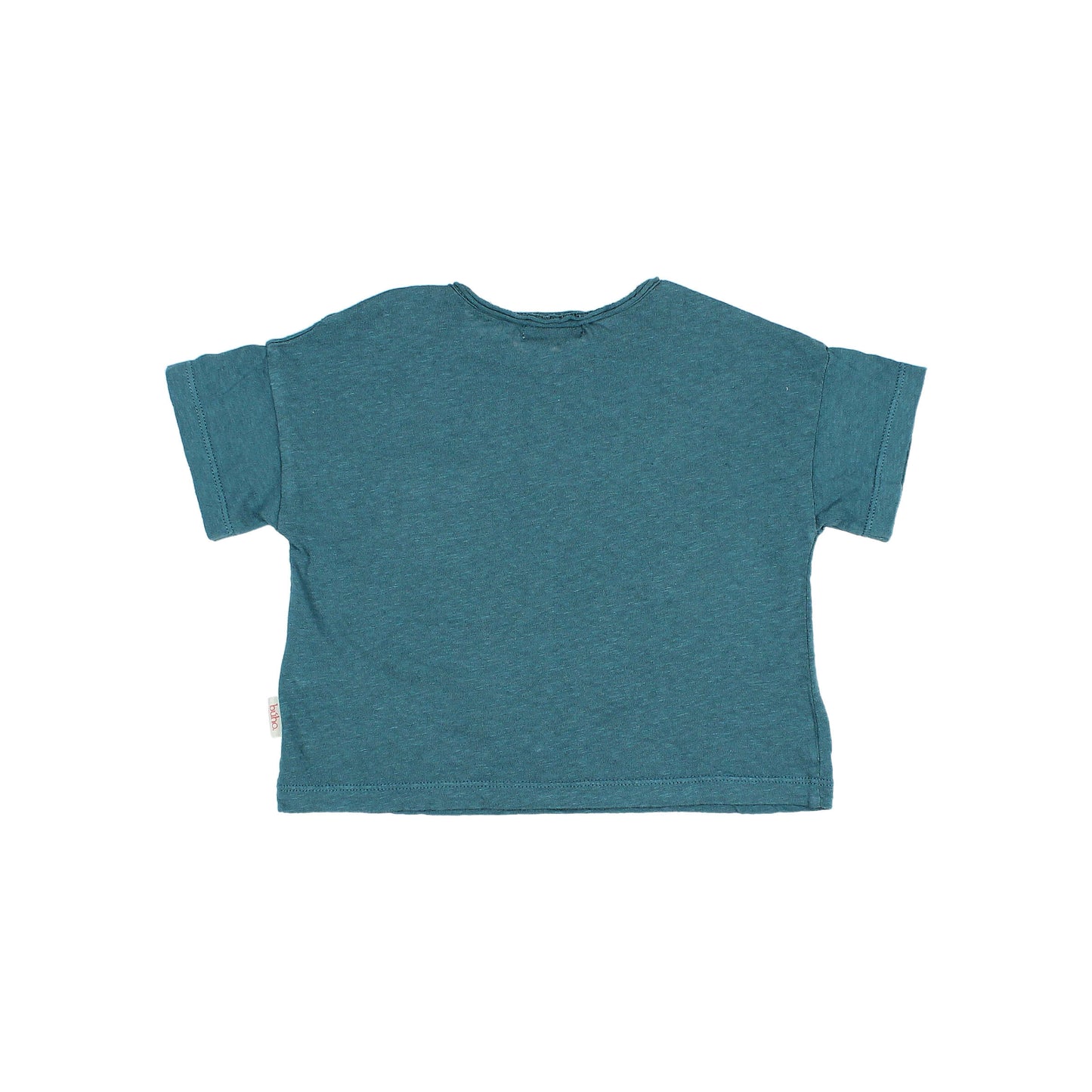 Búho BCN BB Pocket Leinen T-Shirt Green Lake