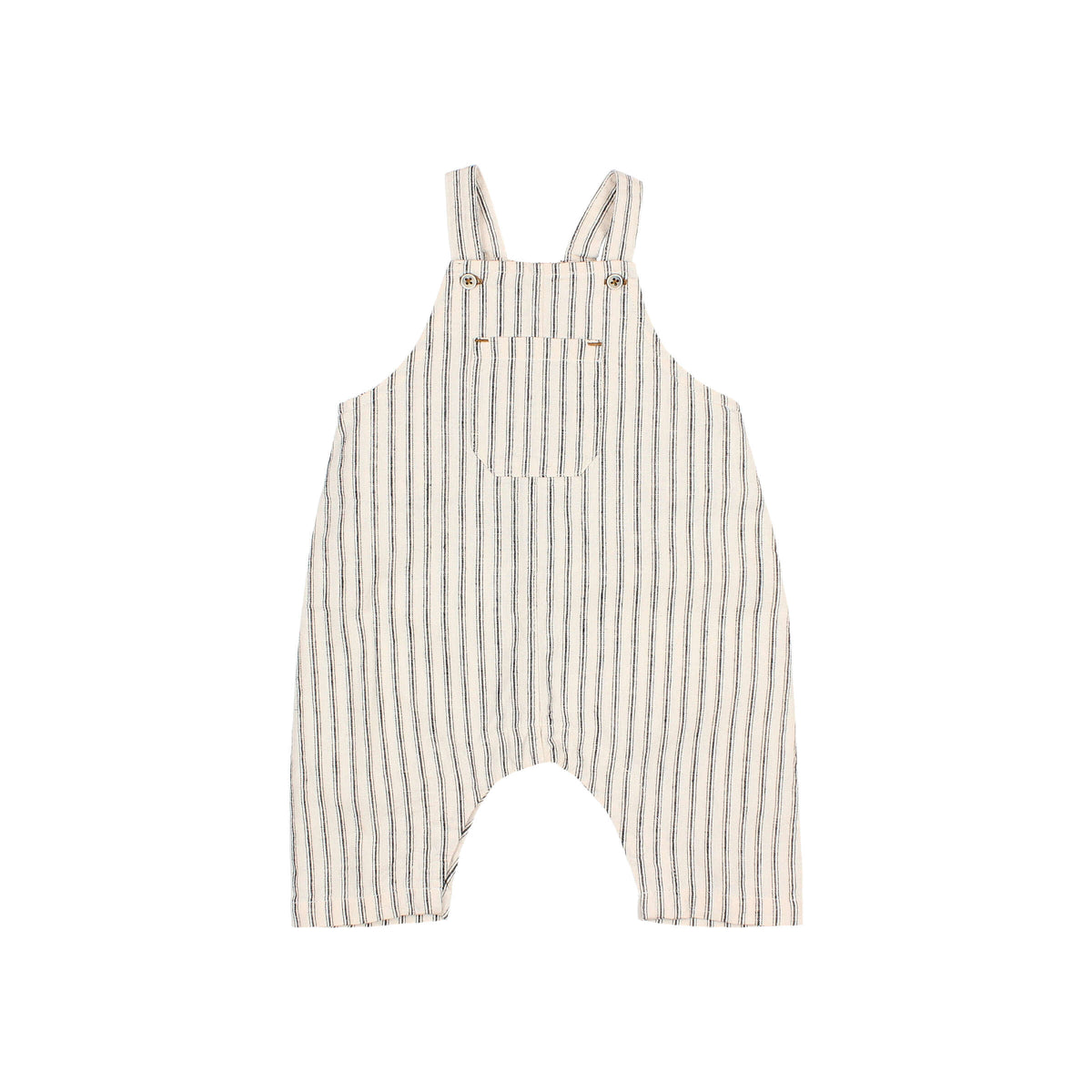 Búho BCN BB Leinen Latzhose mit Streifen