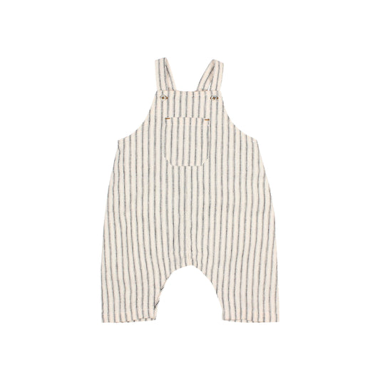 Búho BCN BB Leinen Latzhose mit Streifen