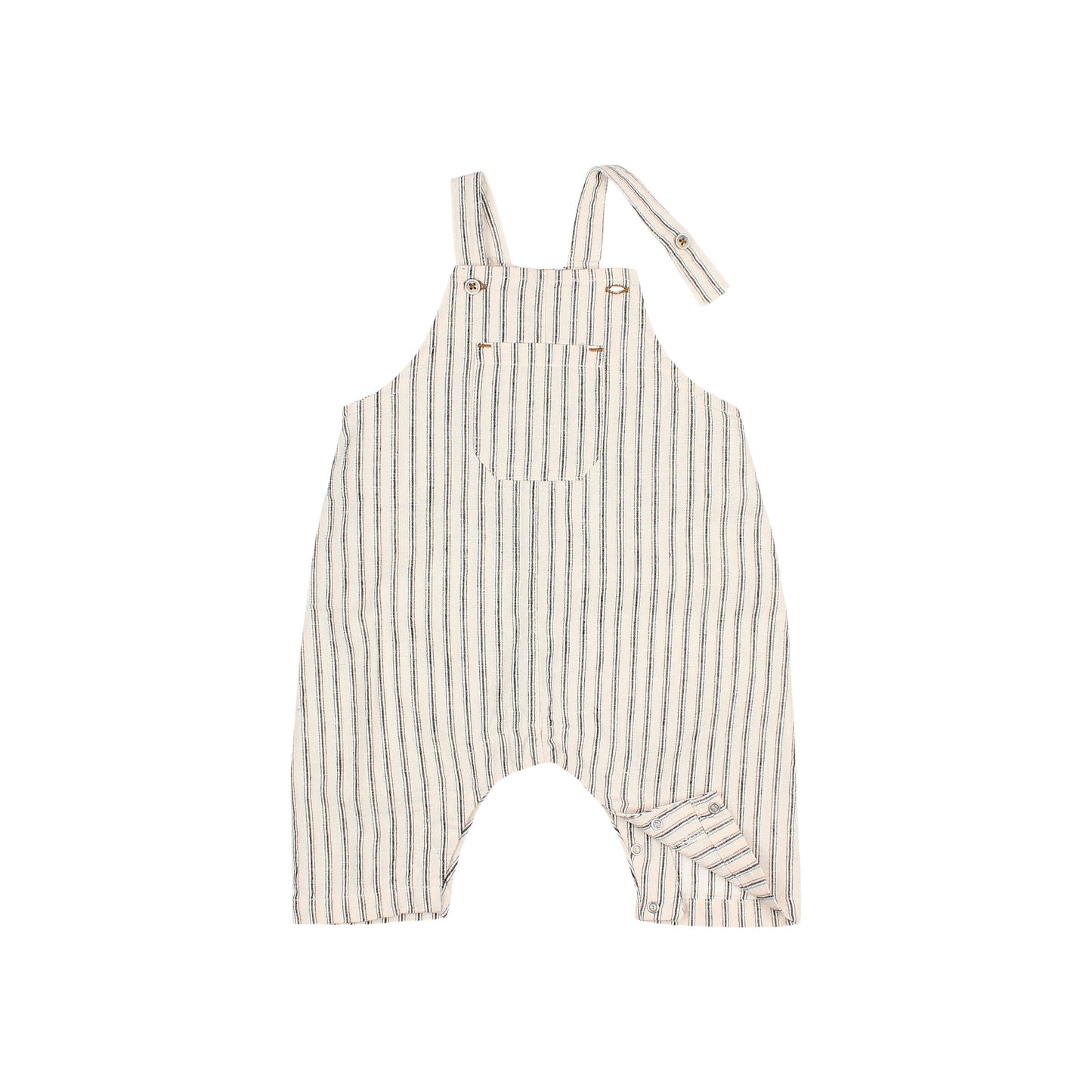 Búho BCN BB Leinen Latzhose mit Streifen