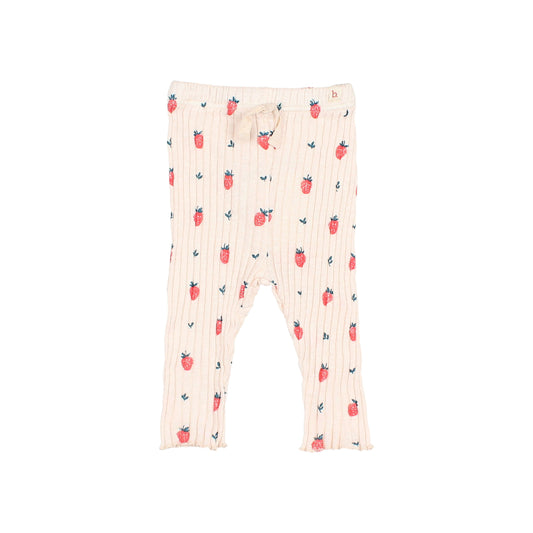Búho BCN BB Strawberry Leggings Cream Pink