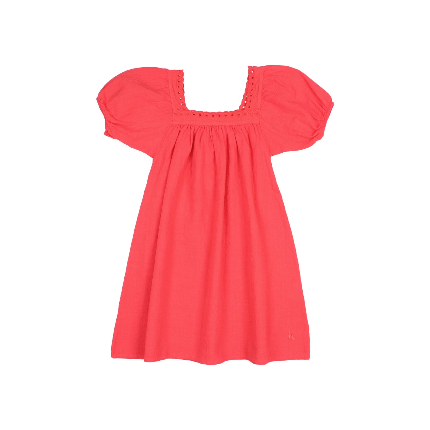 Búho BCN Lace Kleid mit Spitze Coral